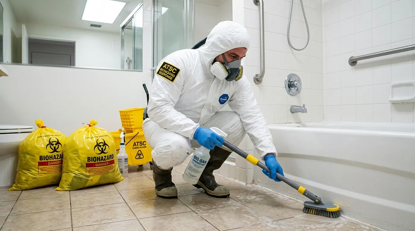 Decontamination equipment deployed for Blood Cleanup in Clive